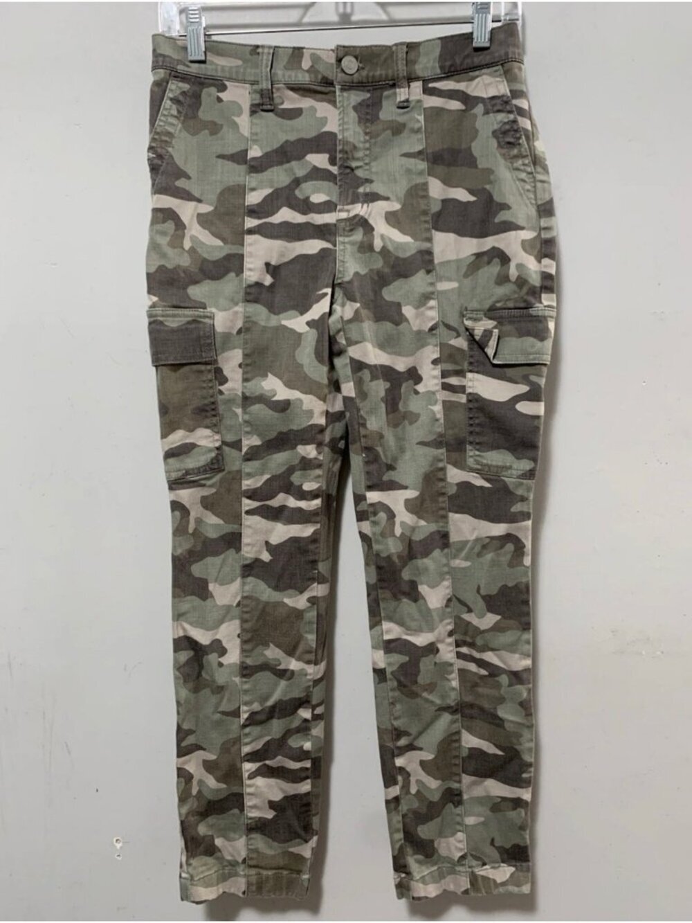 J.Crew Vintage Straight Cargo Pants Camouflage Size 28 Womens Cotton Blend Made